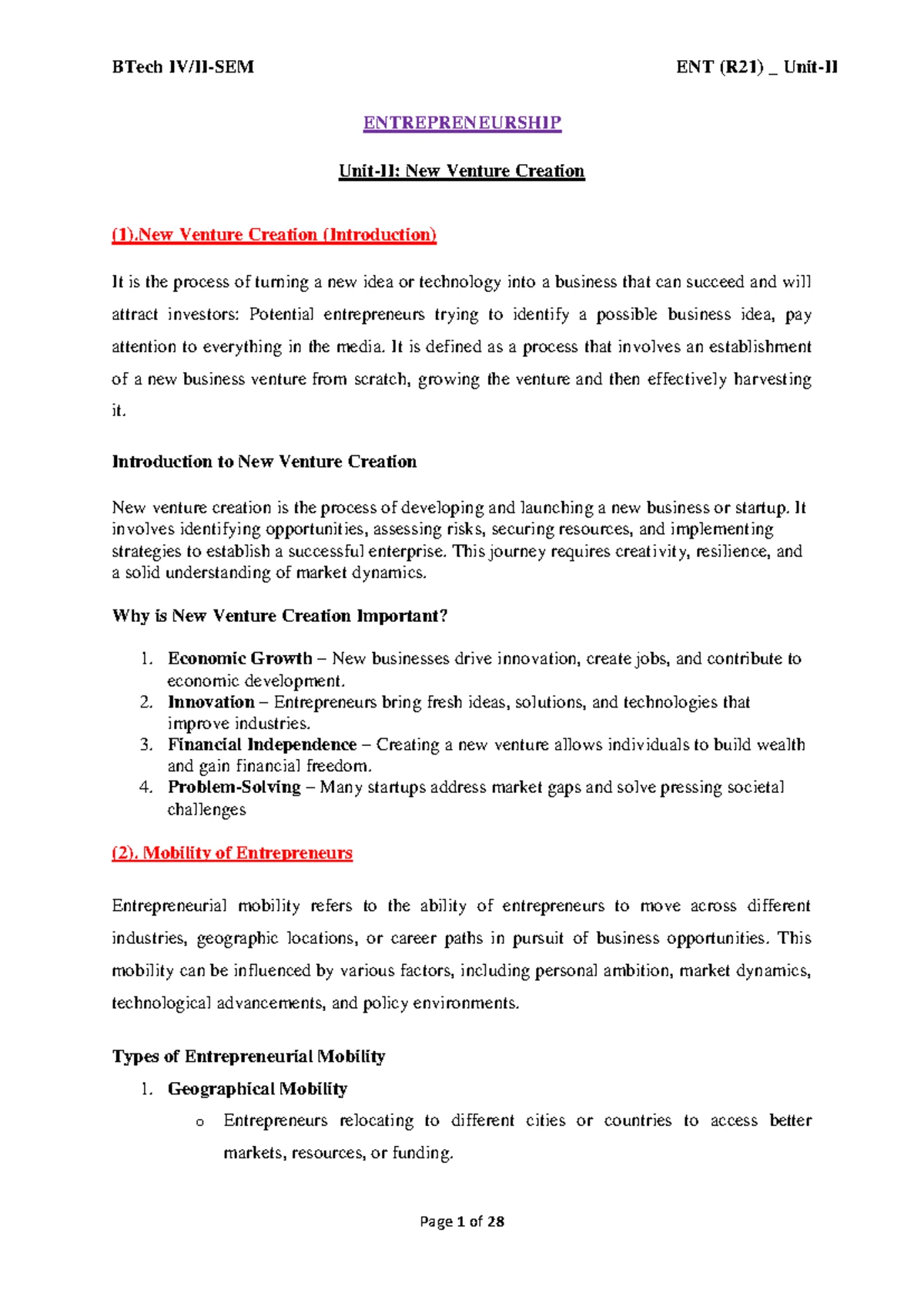 B. Tech ENT (R21) _ Entrepreneurship Unit 3: MSMEs & Industrial ...