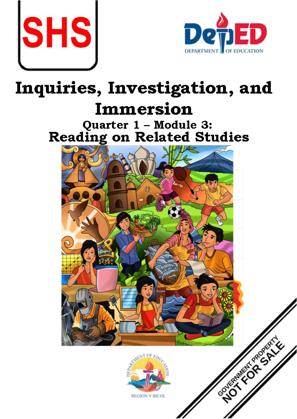 Inquiries Investigations and Immersion Q1 M3 - Grade 12 STEM - Studocu