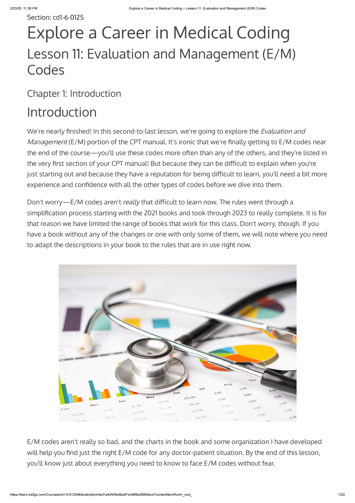 E/M Coding Insights: Lesson 11 - Evaluation & Management Overview - Studocu