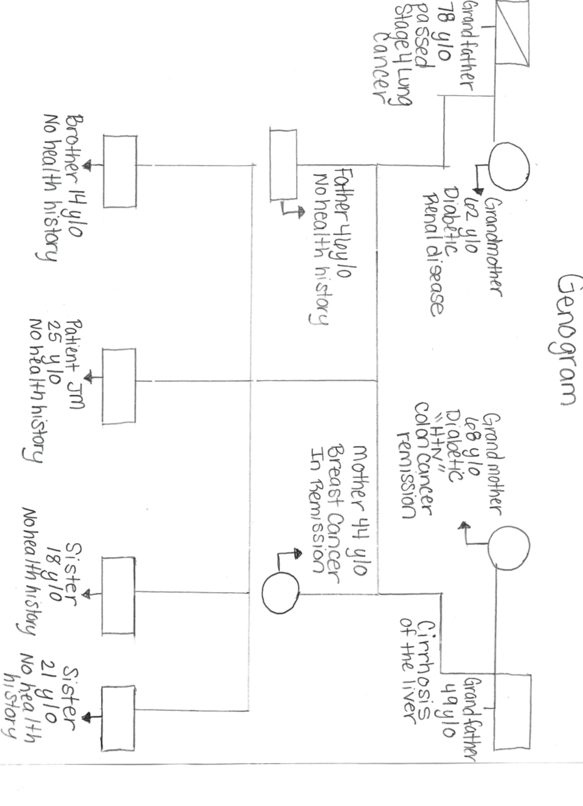 Genogram Analysis for BSN 3352 - Hx of Grandfamily Issues - Studocu