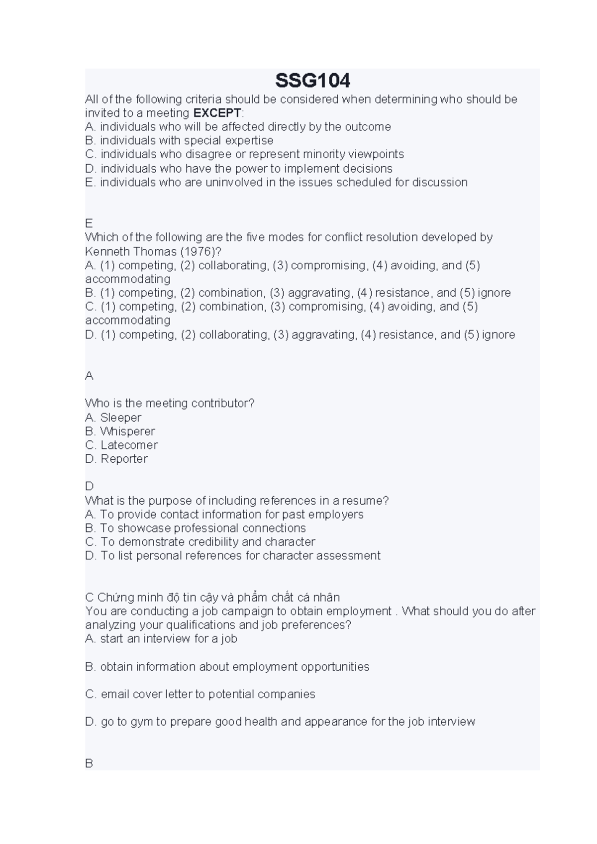 SSG104 CH Fix - Final Exam Review and Key Concepts - Studocu