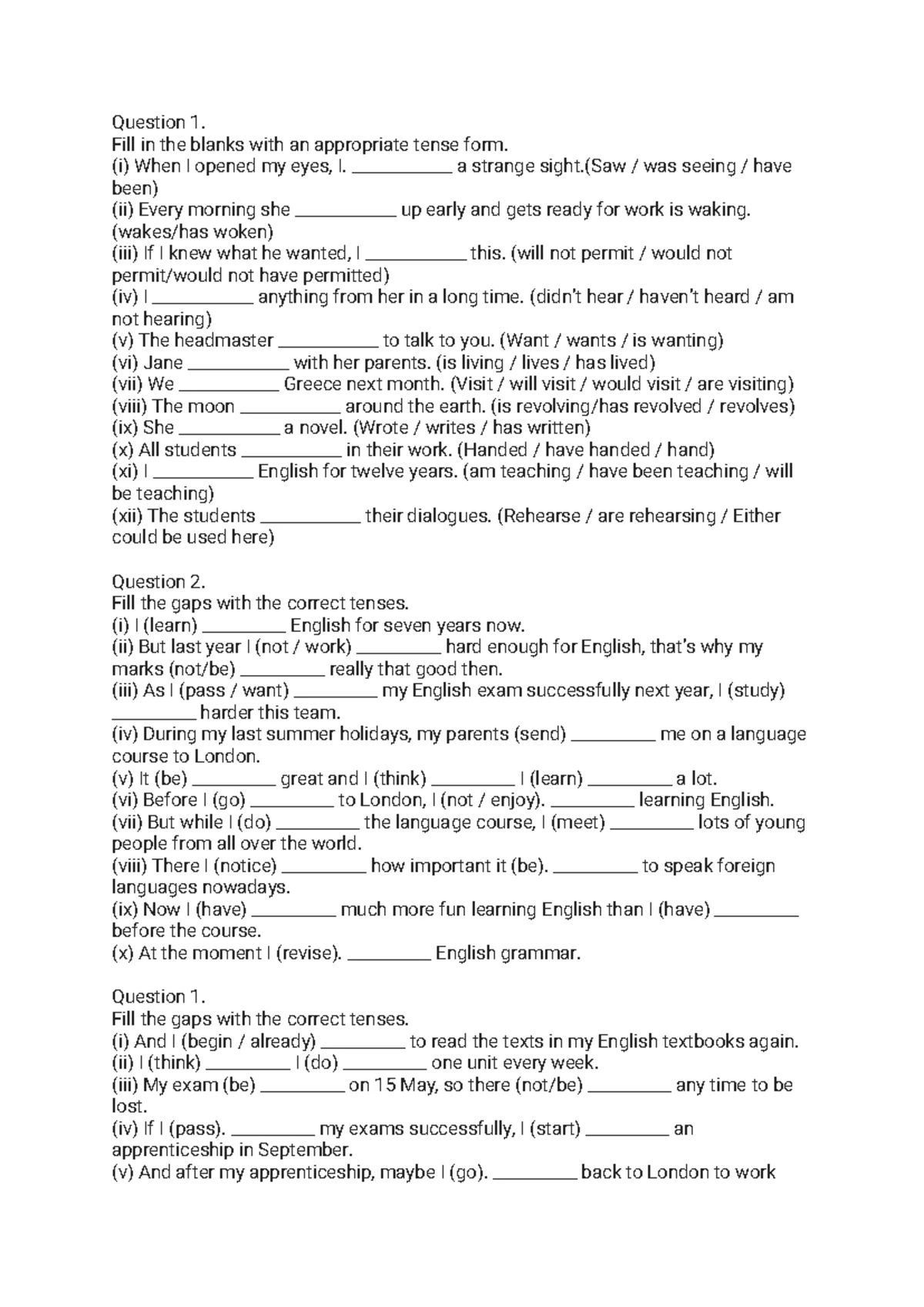 Adverb Types and Exercises: Mintu Adverbs Study Guide - Studocu