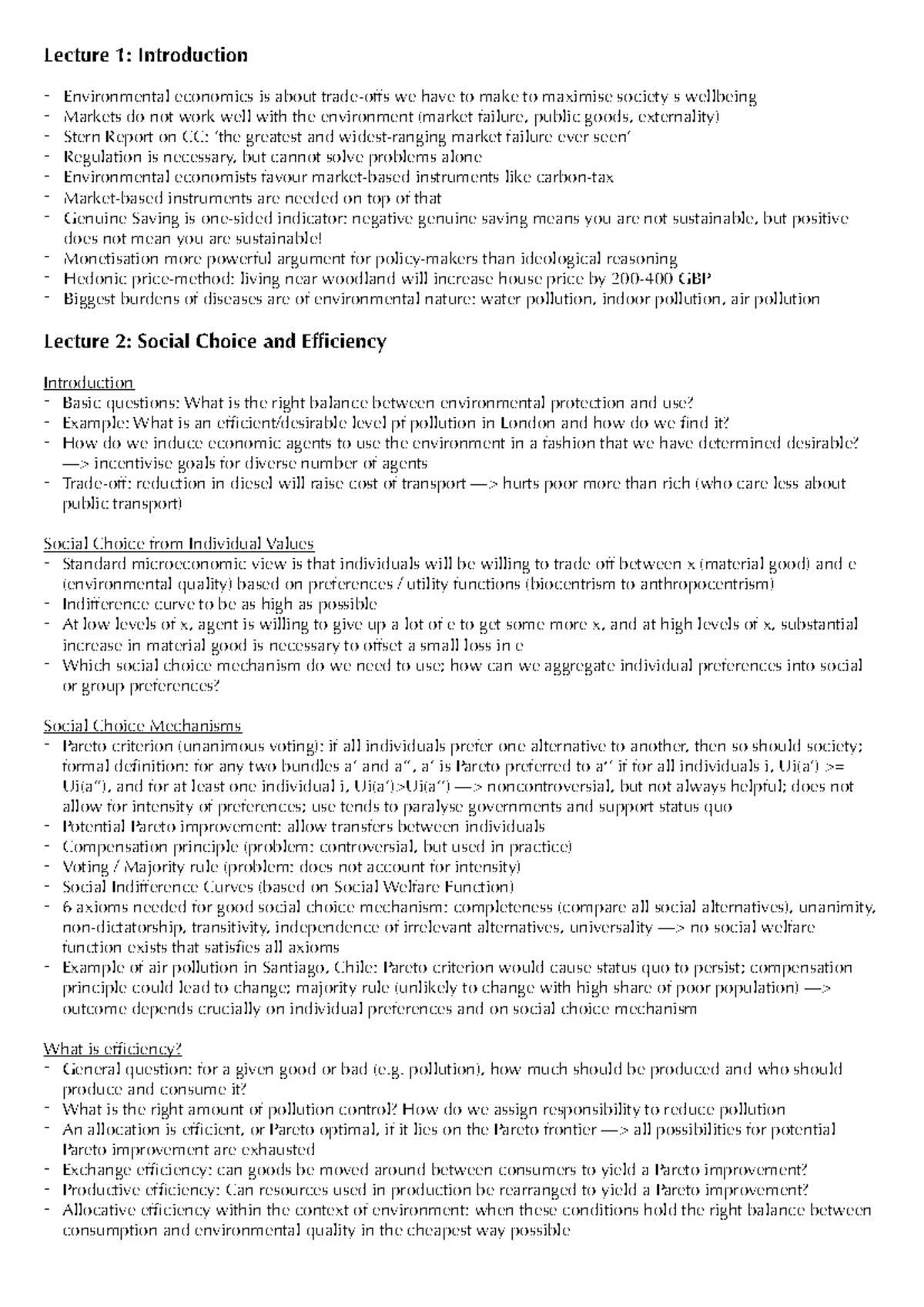 Sefi Roth ECON 101 Problem Set 5 Solutions on Pollution Control ...