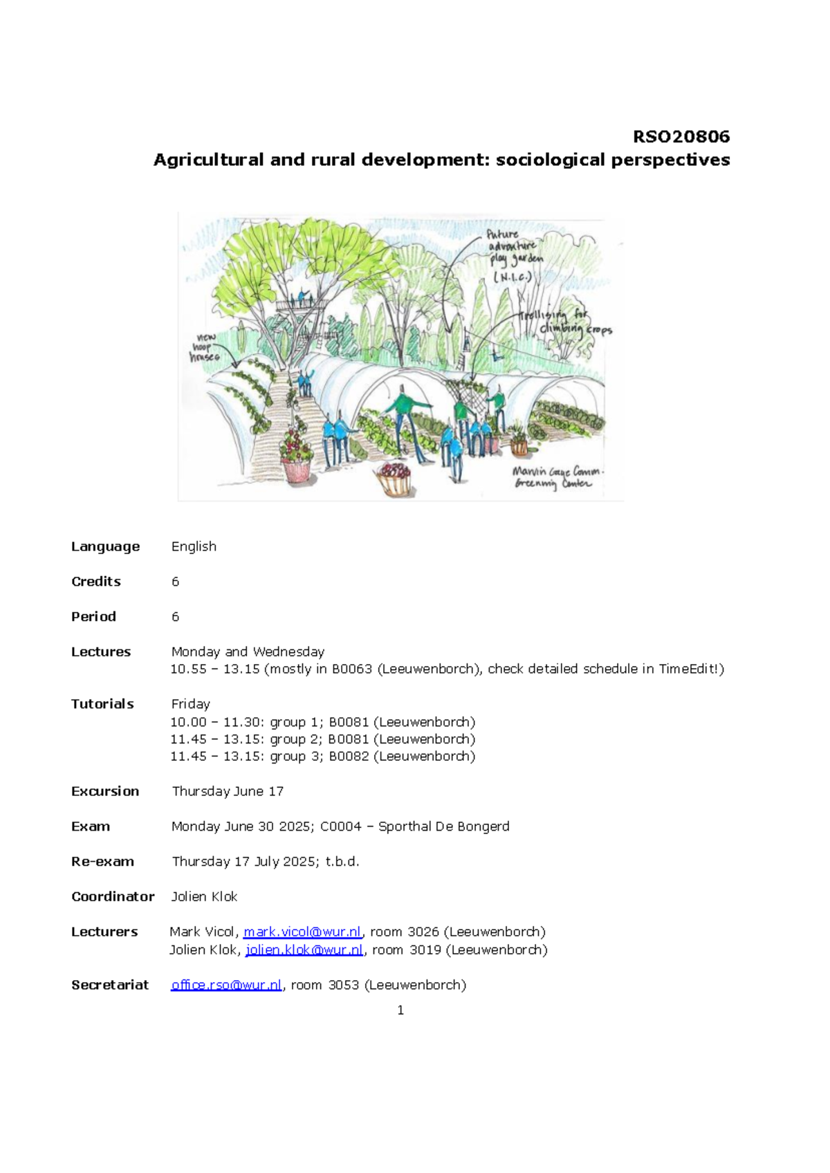 Course Guide RSO20806: Agricultural & Rural Development Perspectives ...