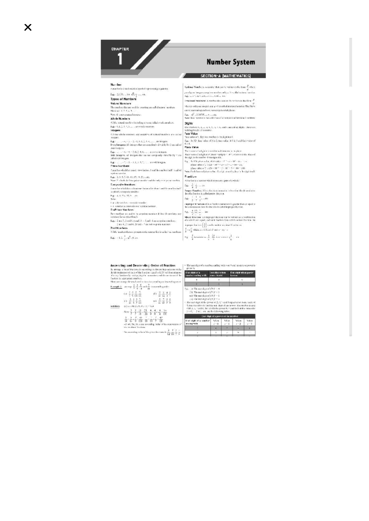 MATHEMATICS CHAPTER 1: Understanding Number Systems and Types - Studocu
