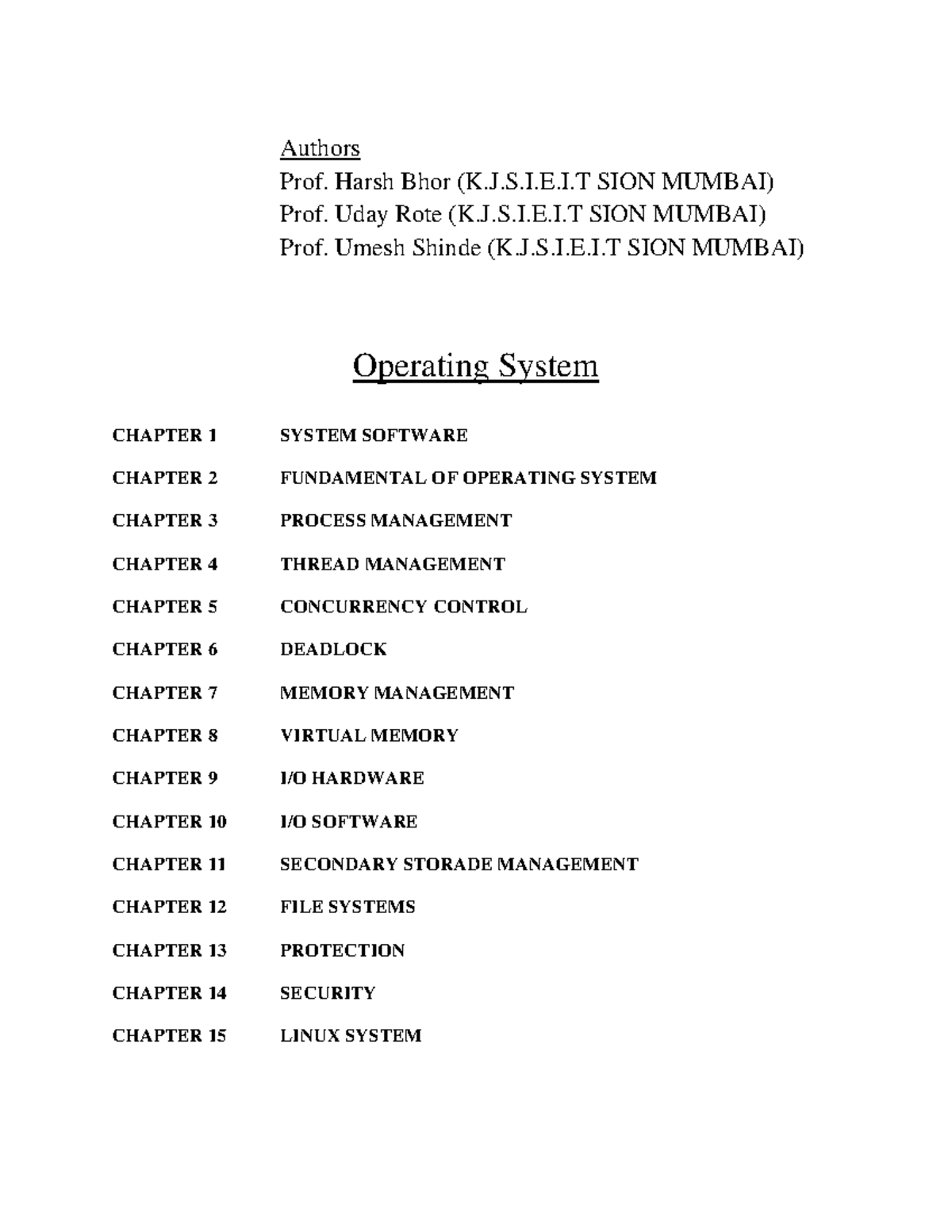 OS Lecture Notes - Fundamentals of Operating Systems (OS) - Studocu