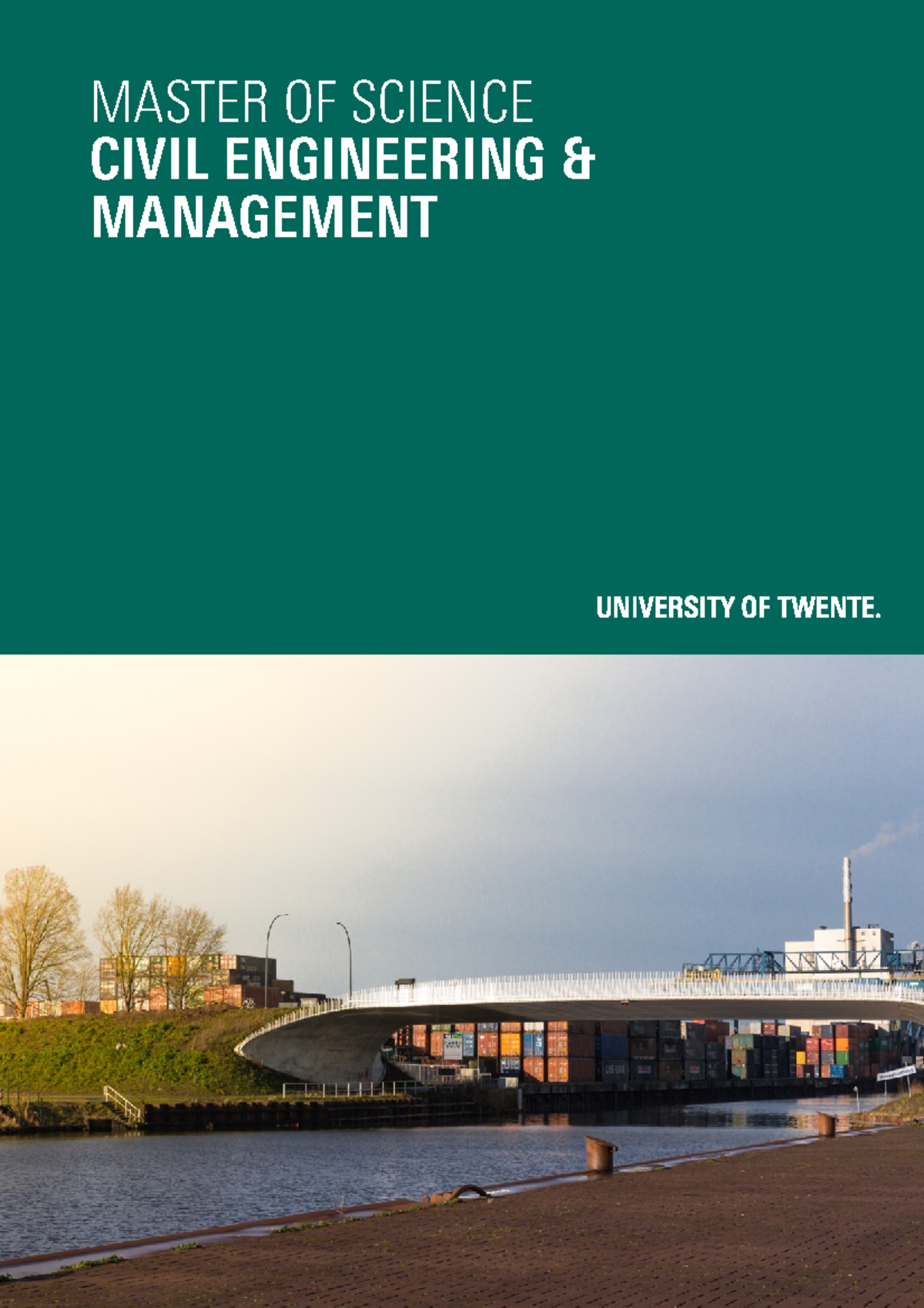 Master's in Civil Engineering & Management Overview (UT/CEM) - Studeersnel