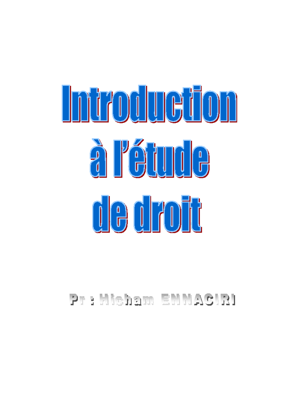 Introduction à l'étude du Droit - Cours S1 et enjeux sociétaux - Studocu