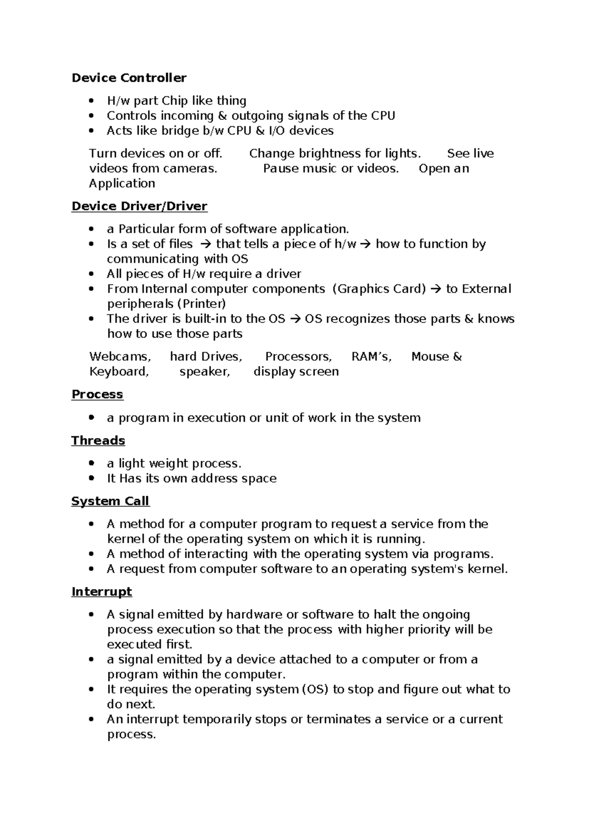 Device Controller Definitions - Uwhg - Studocu