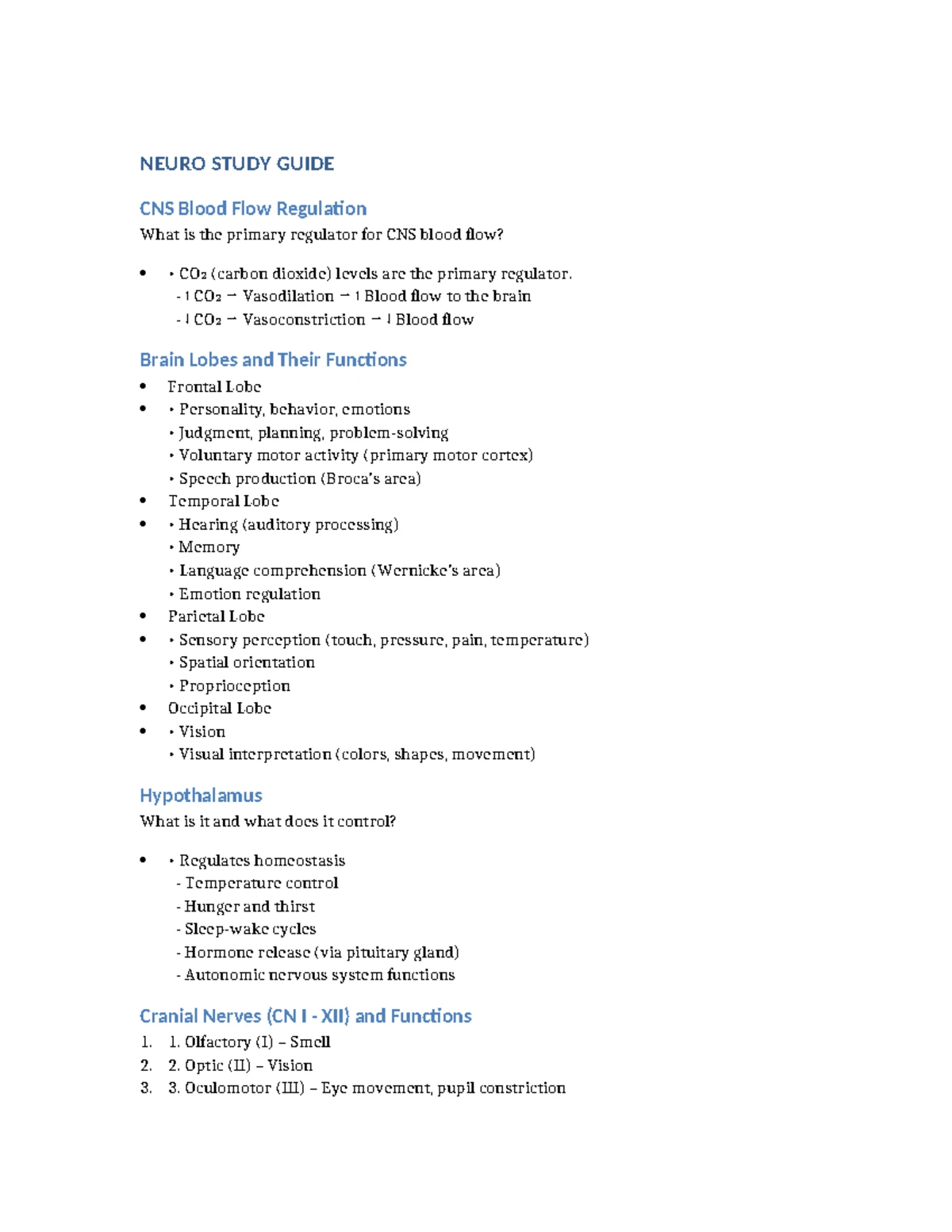 3050 Exam 3 Study Guide: Cardiovascular, Hematologic, and Respiratory ...