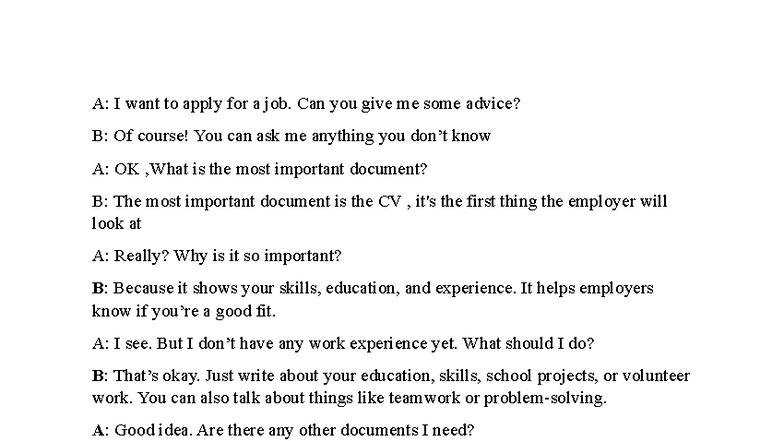 Job Application Tips: CV & Cover Letter Guidance (Card u7) - Studocu