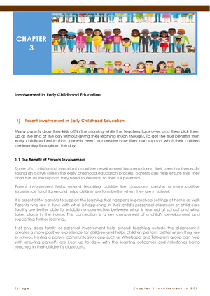 ECE 4113 Chapter 1: Introduction to Early Childhood Education - Studocu