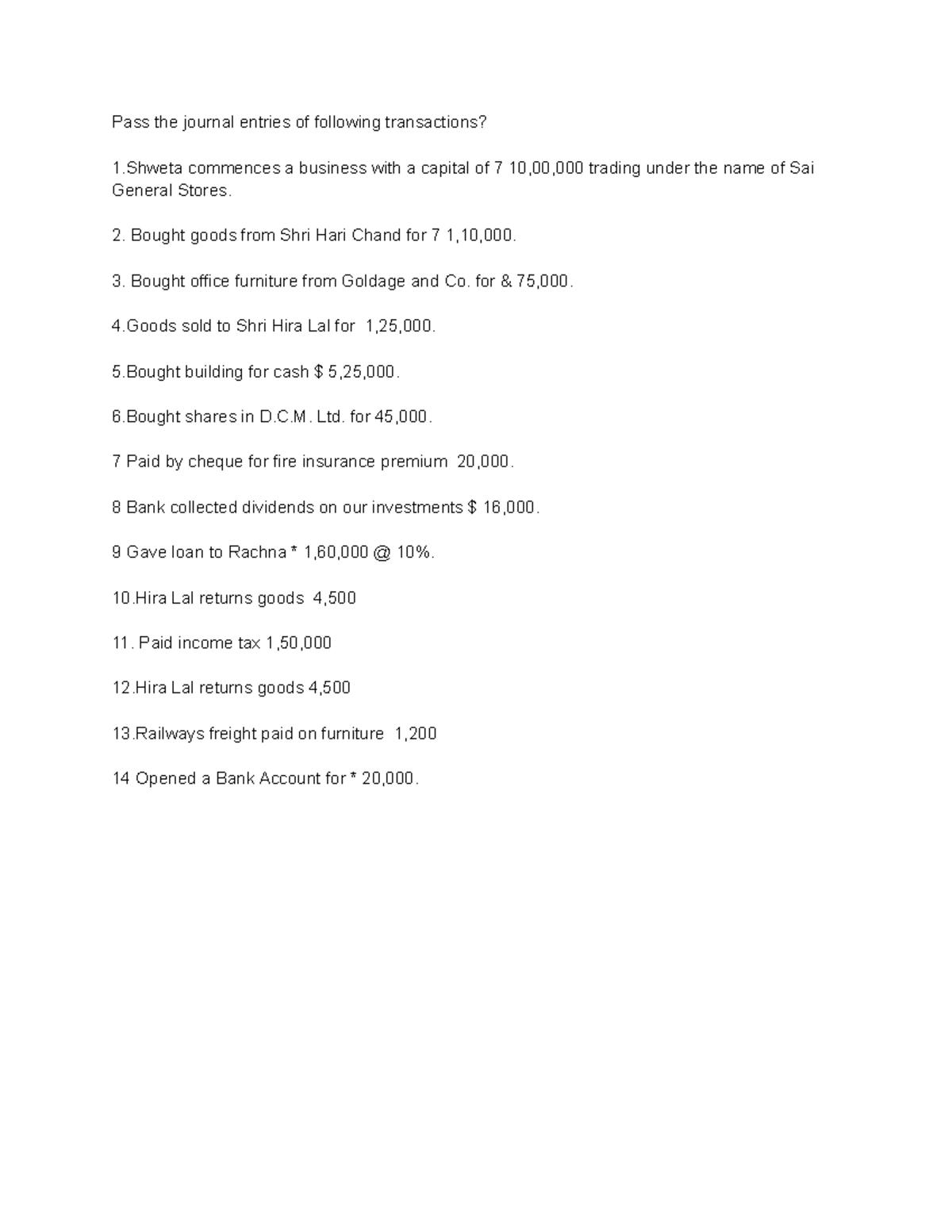 Journal Entries Tutorial for Transactions in Business Setup - Studocu