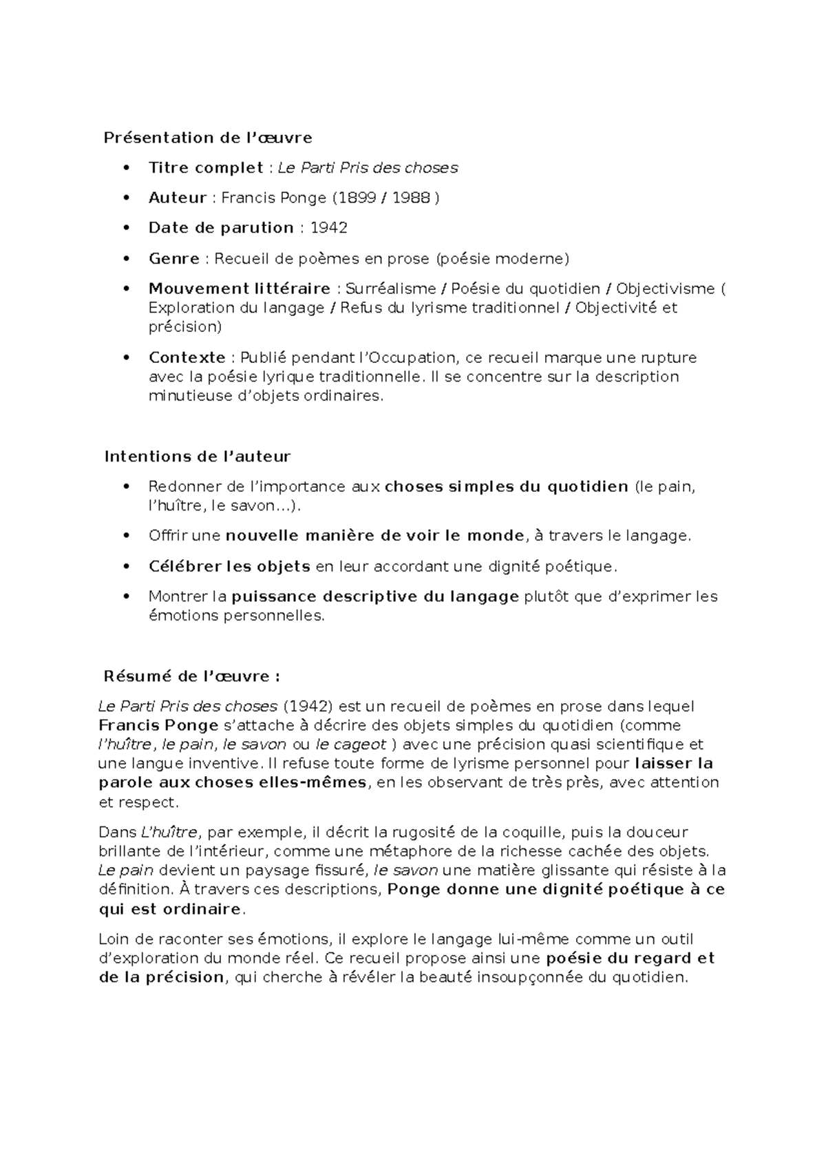 Étude sur 