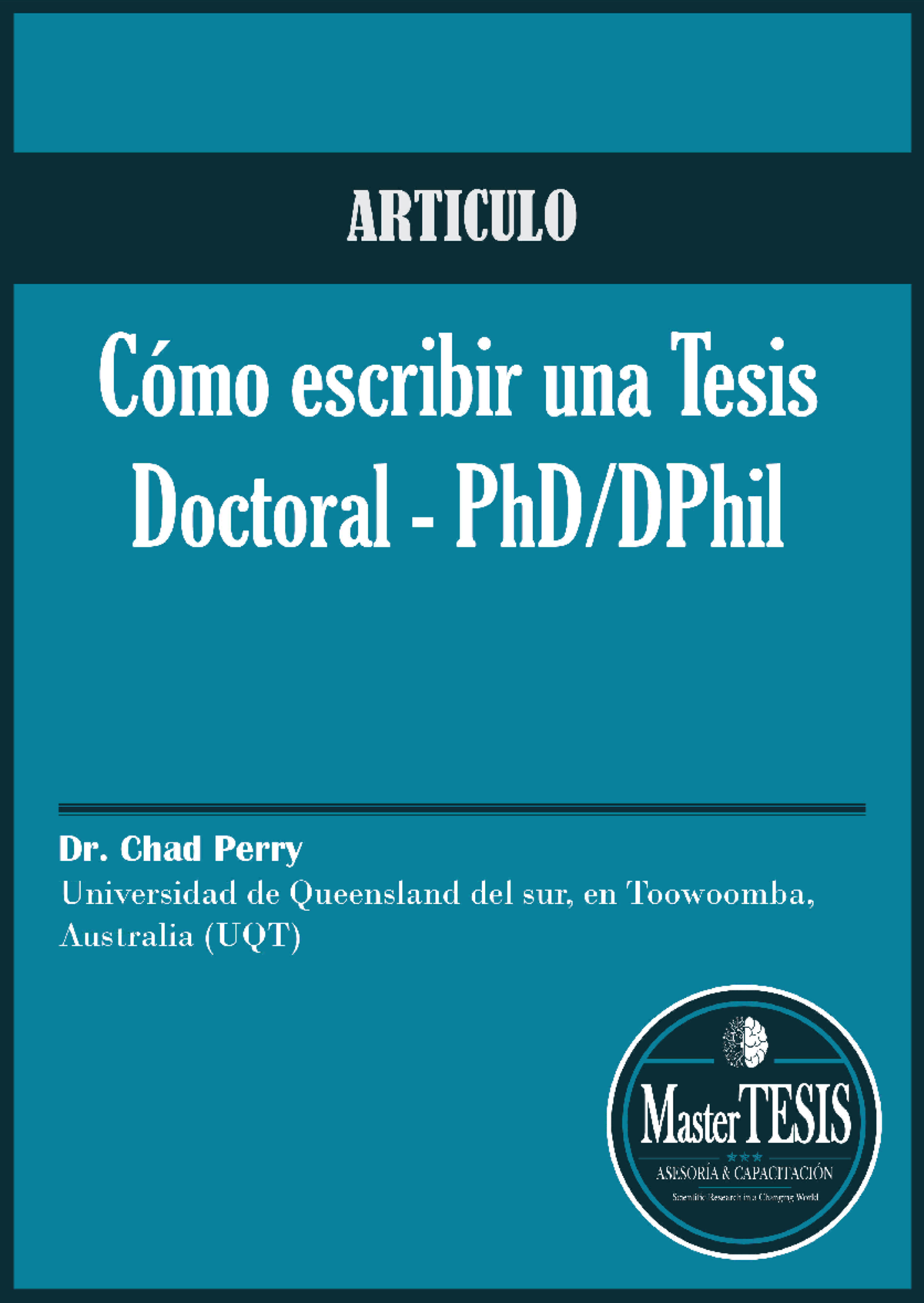 Cómo Escribir una Tesis Doctoral - Guía de Chad Perry (1996) - Document Preview