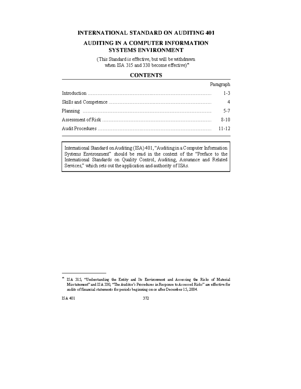 IAS 401 - AIS - INTERNATIONAL STANDARD ON AUDITING 401 AUDITING IN A ...
