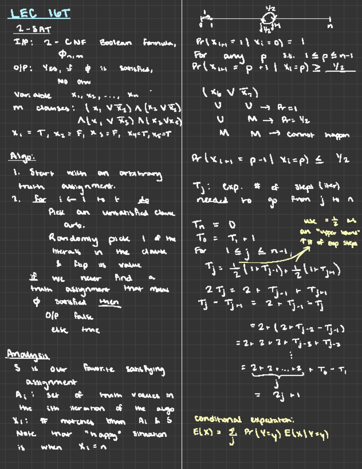 CIS121 Lec 16T - Analyzing 2-SAT Problem and Algorithm - Studocu