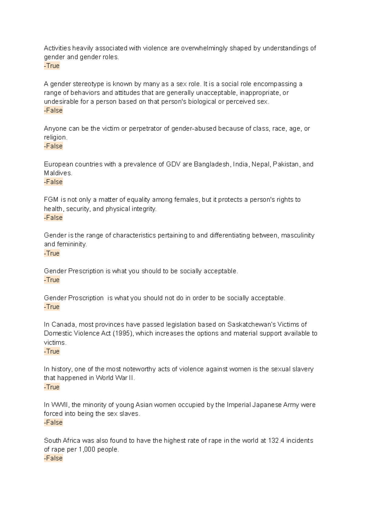 Gender and Society - Understanding Gender-Based Violence Issues - Studocu