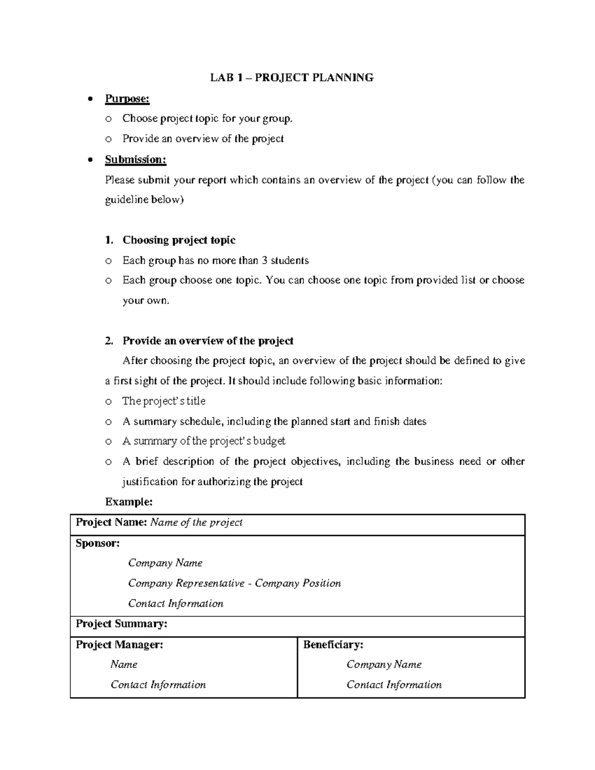 Lab 8 - Testing Template and Examples for Course 7480106 - Studocu