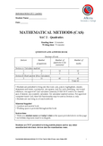 Practice materials for Studying Math Methods Unit 3 and 4 in VCE ...