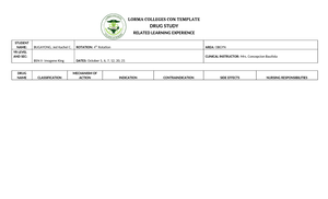 5. LP 2. NCP FORM - notes - LORMA COLLEGES CON TEMPLATE NURSING CARE ...