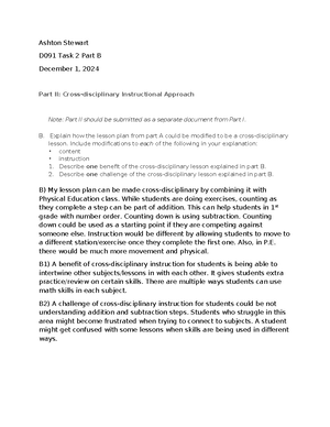 Task 2 passed on first try - Ashton Stewart D093 Task 2 January 24 ...
