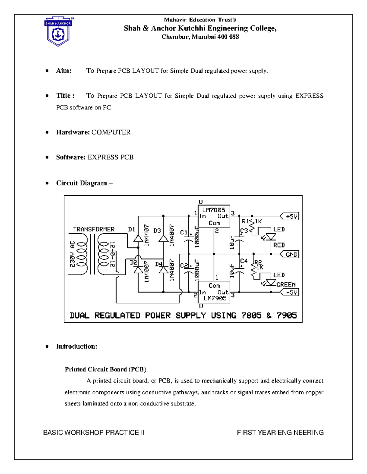 SK BWP II EXPT 2 - Sem 2 bwp practical notes - Shah & Anchor Kutchhi ...