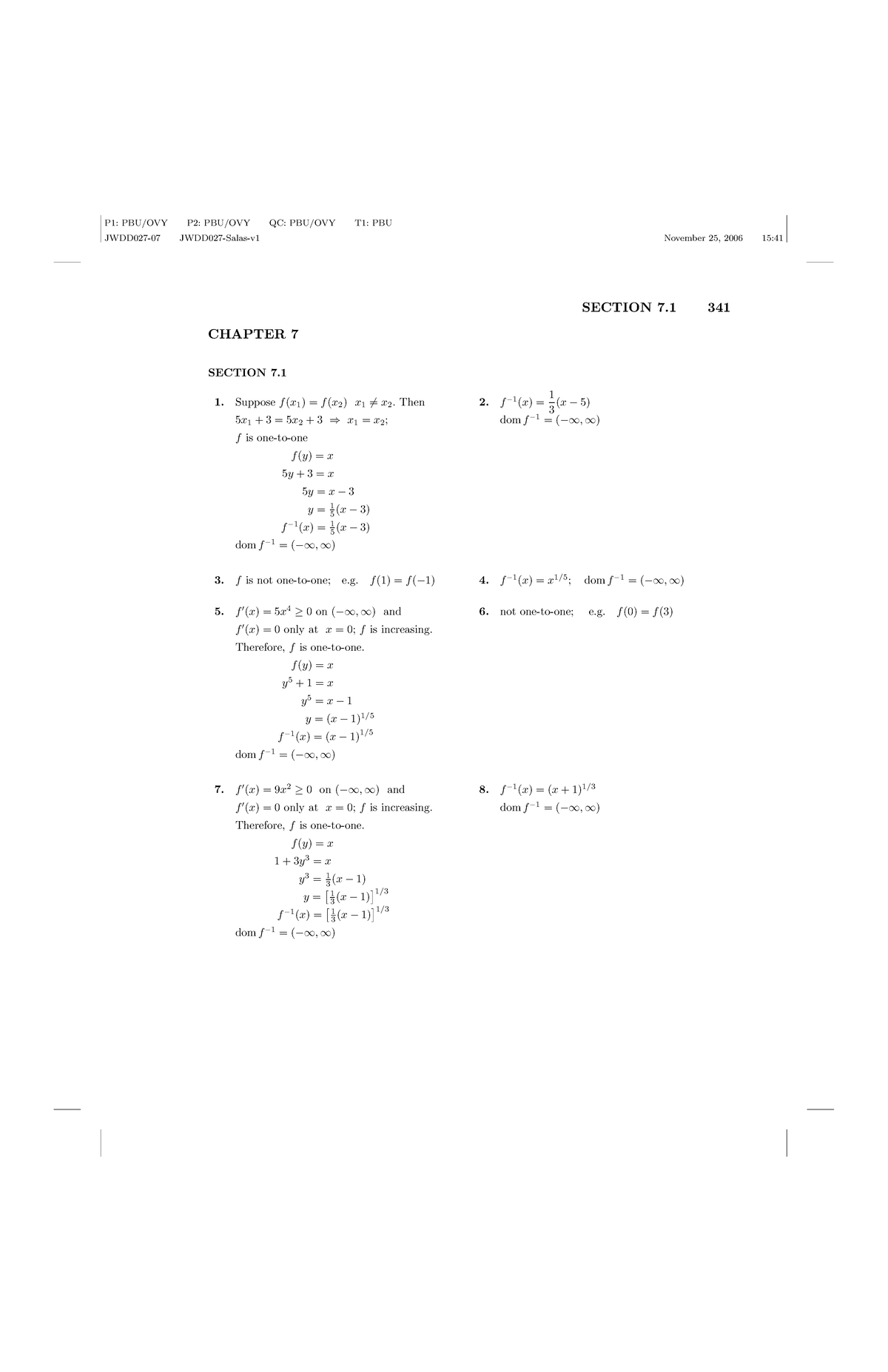 Ch07 - Solution Manual on Calculus (One & Several Variables) - Studocu