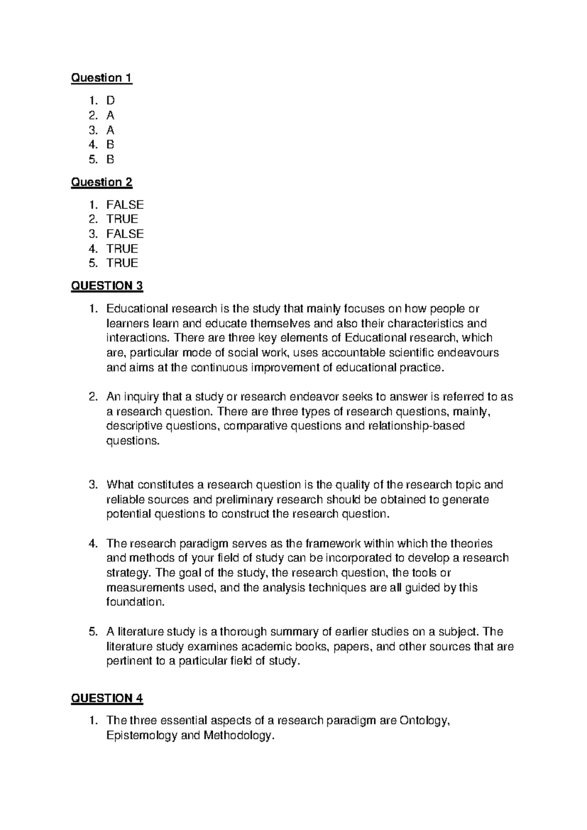 RCE2601 Assignment 2: Questions and Key Concepts Explained - Studocu