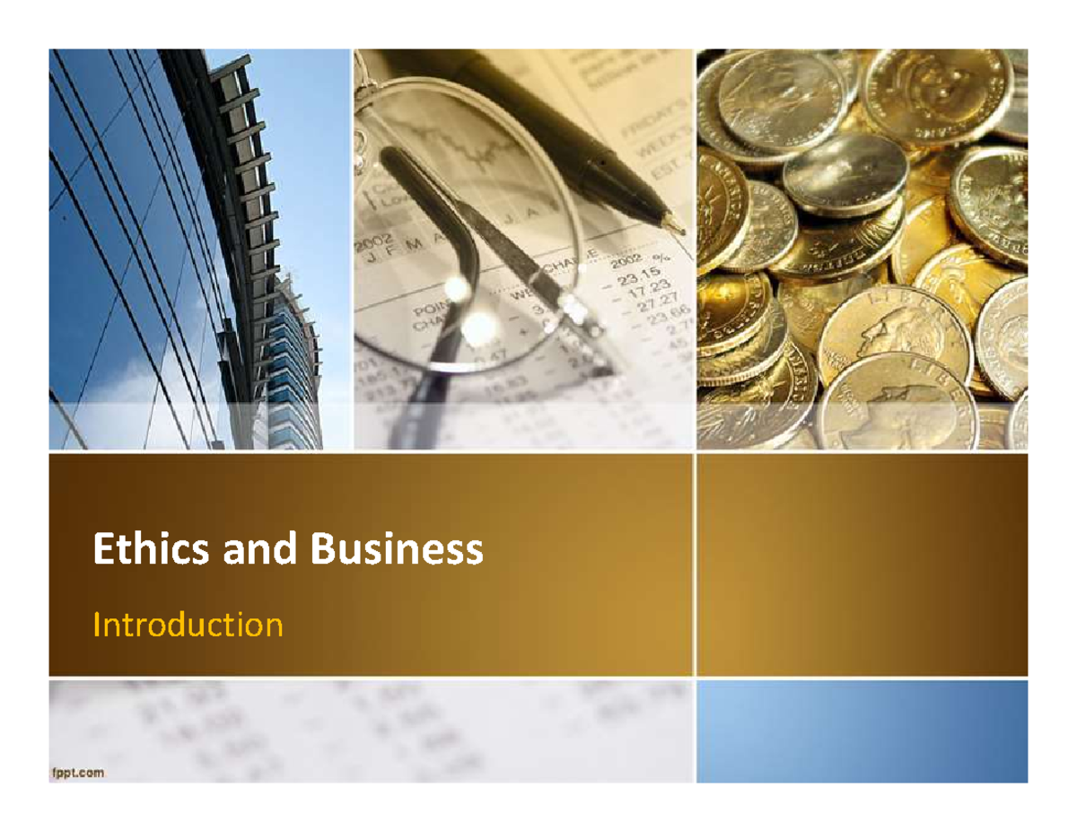 W1 Chapter 001 - Business Ethics: Key Concepts and Practices - Studocu