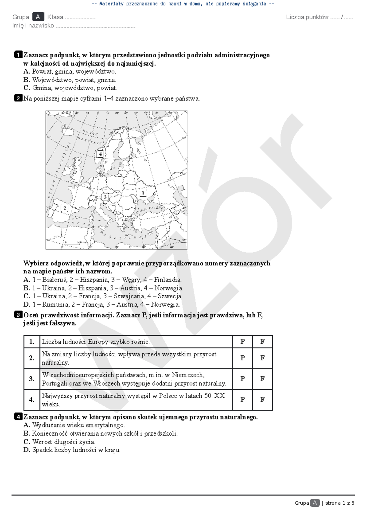 Ludność I Urbanizacja Sprawdzian Brainly www.studocu.com