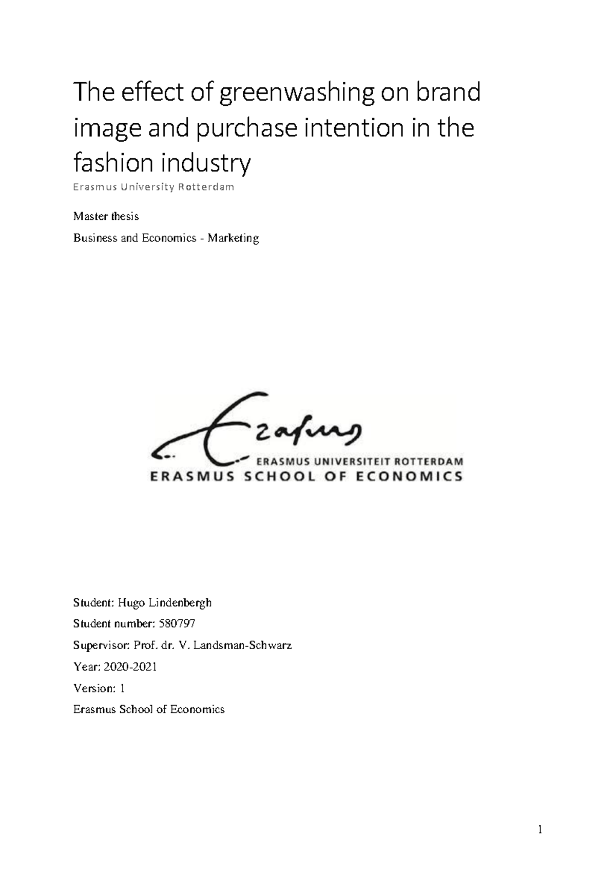 The Impact of Greenwashing on Brand Image and Purchase Intention in ...