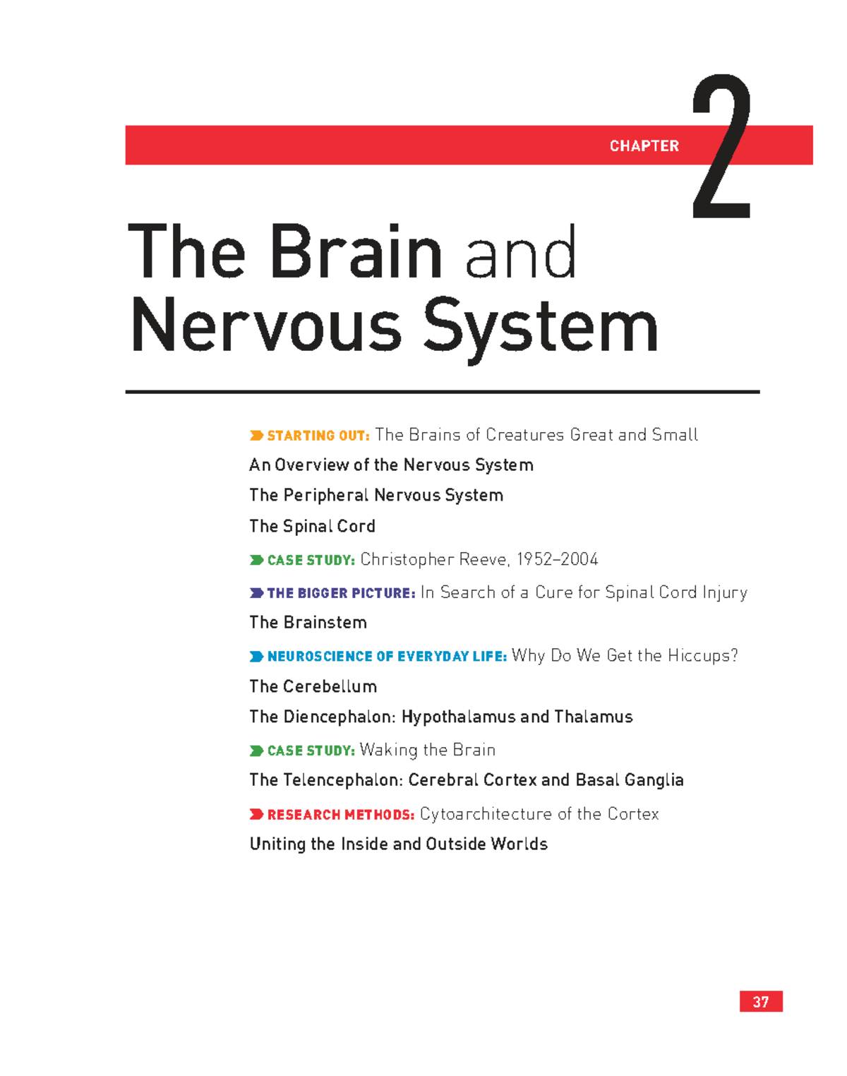 CH 2 PSYCH - The Brain and Nervous System: An In-Depth Overview - Studocu