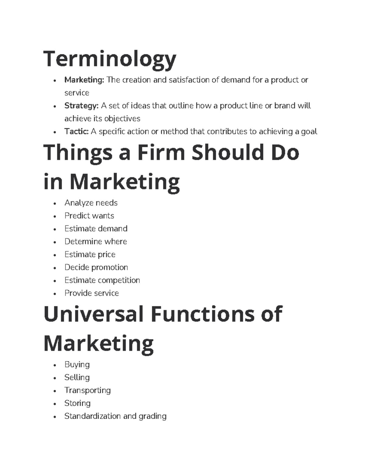 MKT 101 Final Exam Study Guide: Marketing Concepts & Strategies - Studocu