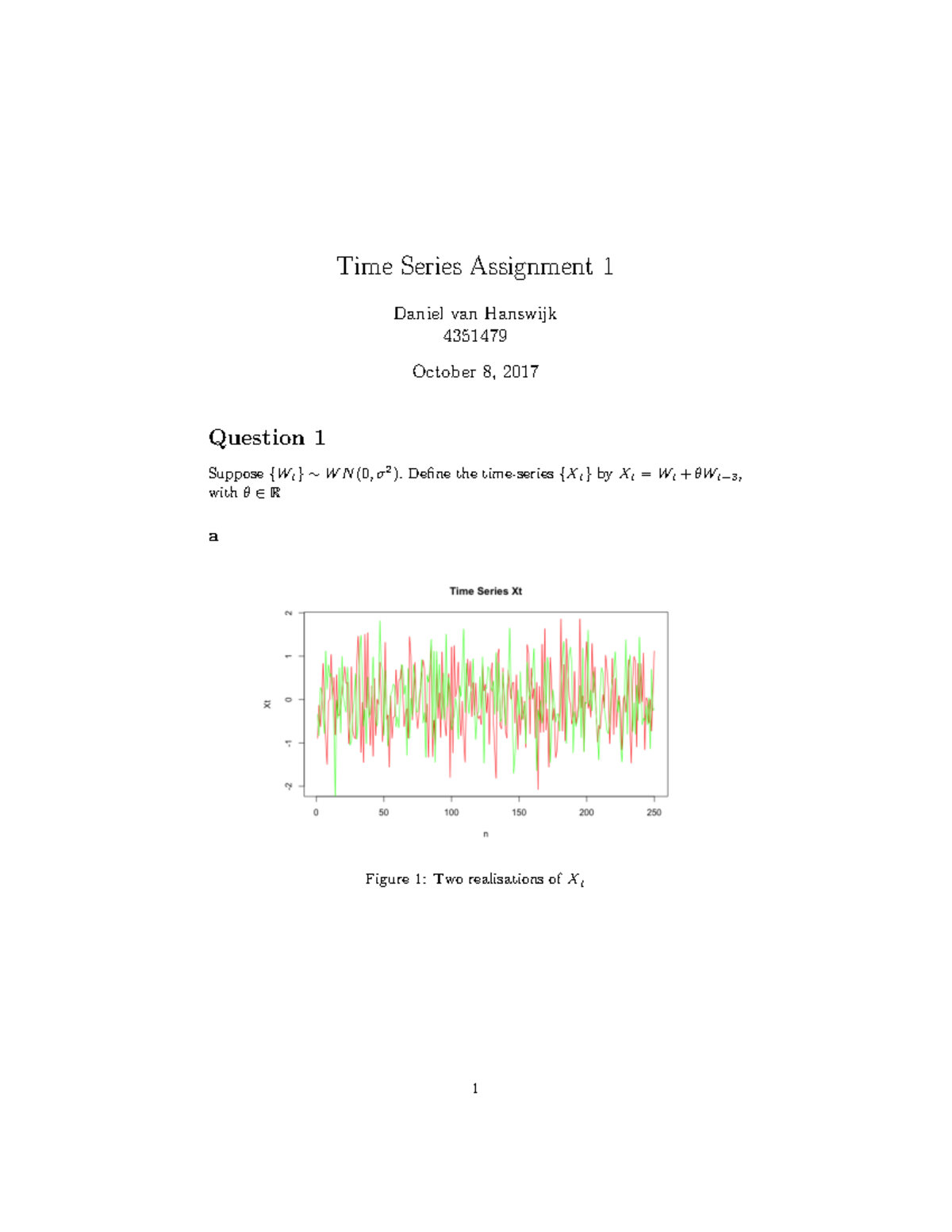 Time Series Assignment 1 - Analysis and Key Findings - Studeersnel