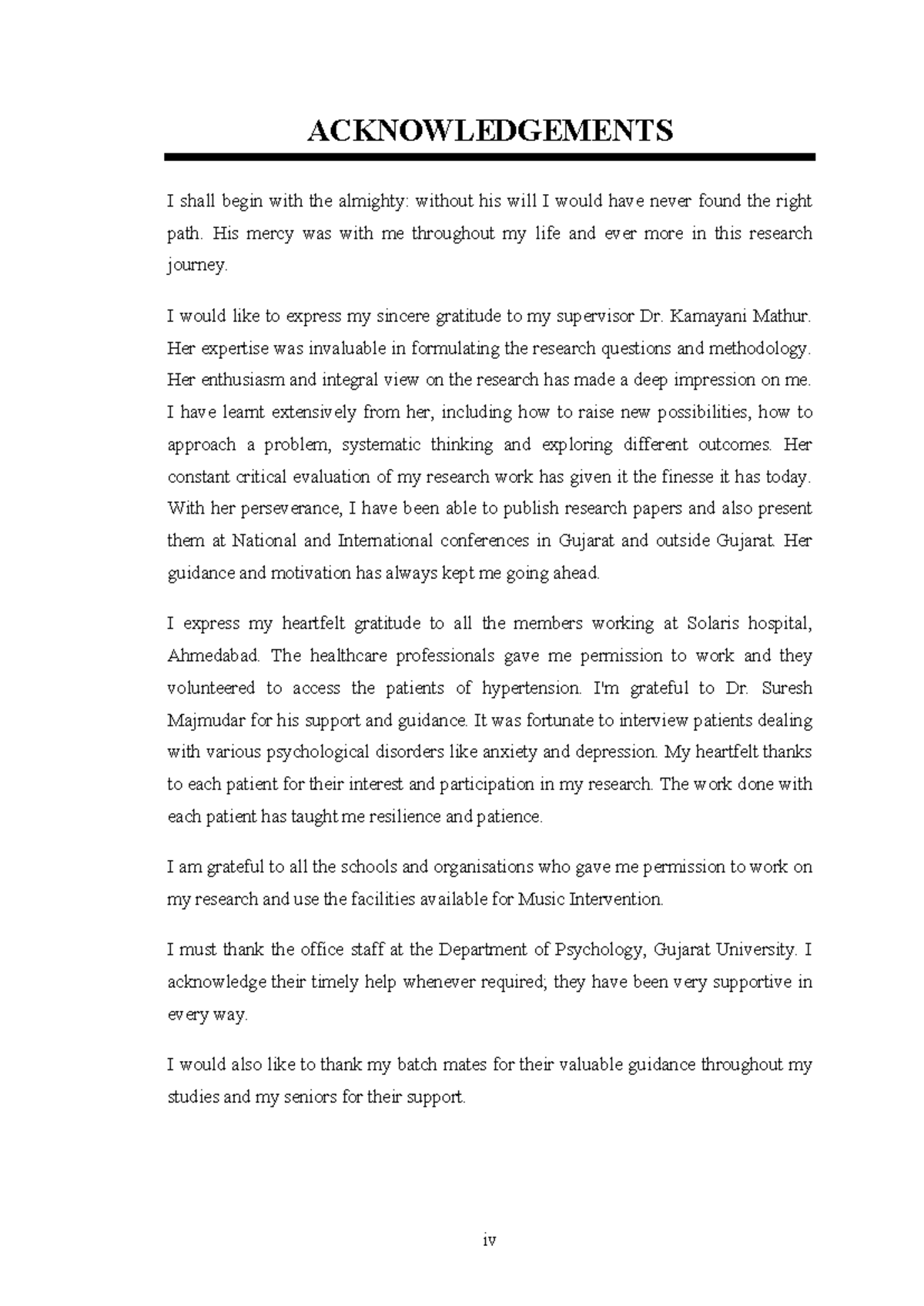 03 acknowledgement - iv ACKNOWLEDGEMENTS I shall begin with the ...