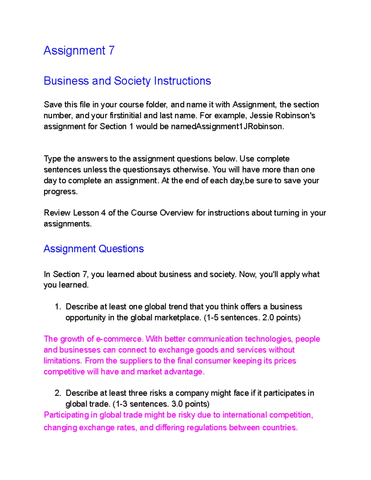 DONTPANIC TYPE-03 BUSINESS ＋1.5 Assignment 3: Exploring Business Types and Their