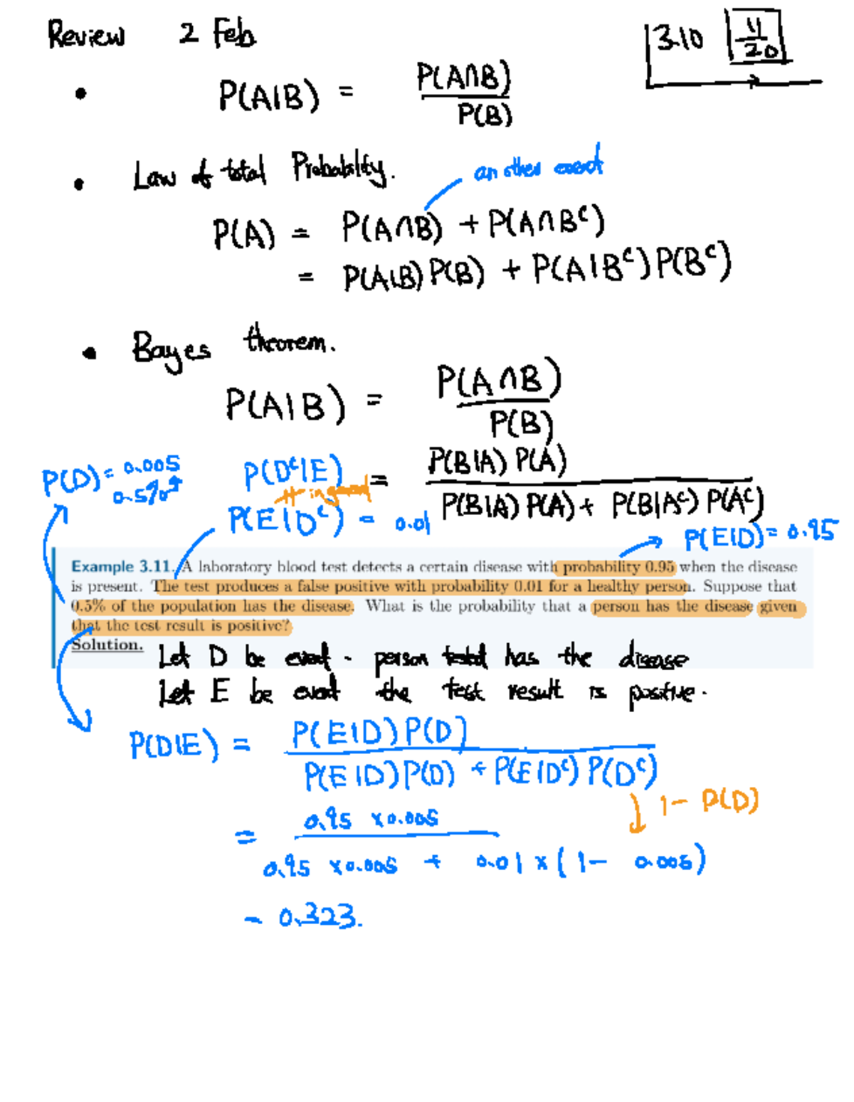 Chapter 3: Probability Concepts and Independence (P(AIB)) - Studocu