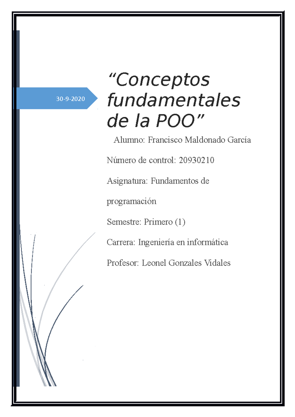 Fundamentos de la Programación Orientada a Objetos - POO - Studocu
