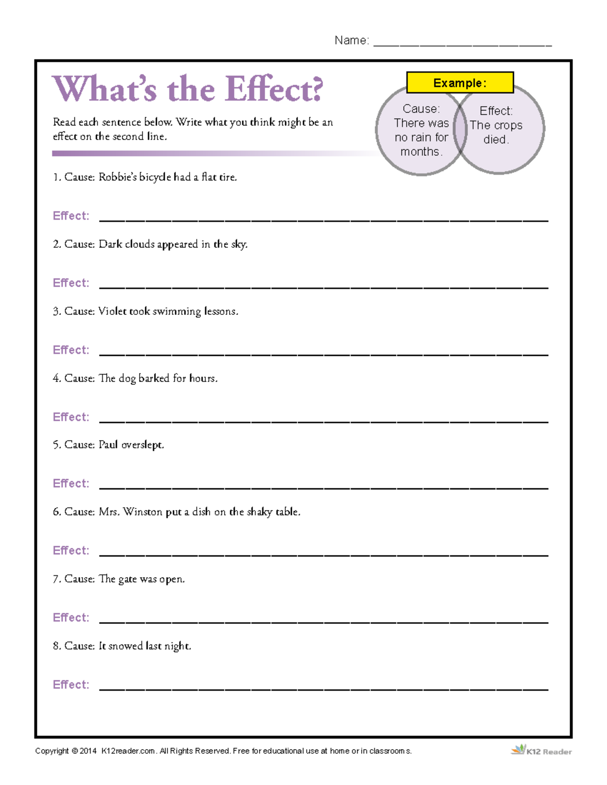 Effects of Causes: Understanding Relationships in Everyday Situations ...