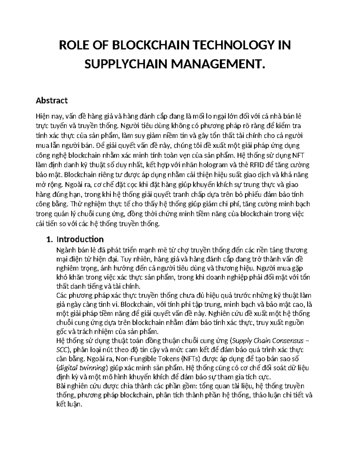 Role of Blockchain Technology in Supplychain - ROLE OF BLOCKCHAIN ...