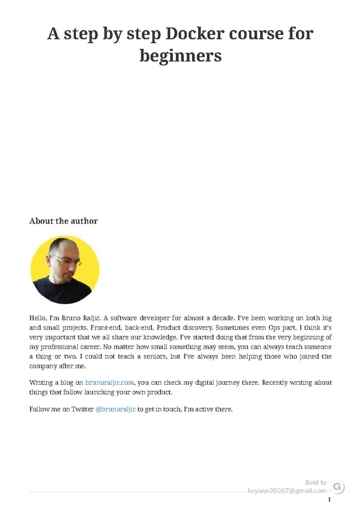 Docker-course - Curso Docker - A step by step Docker course for ...