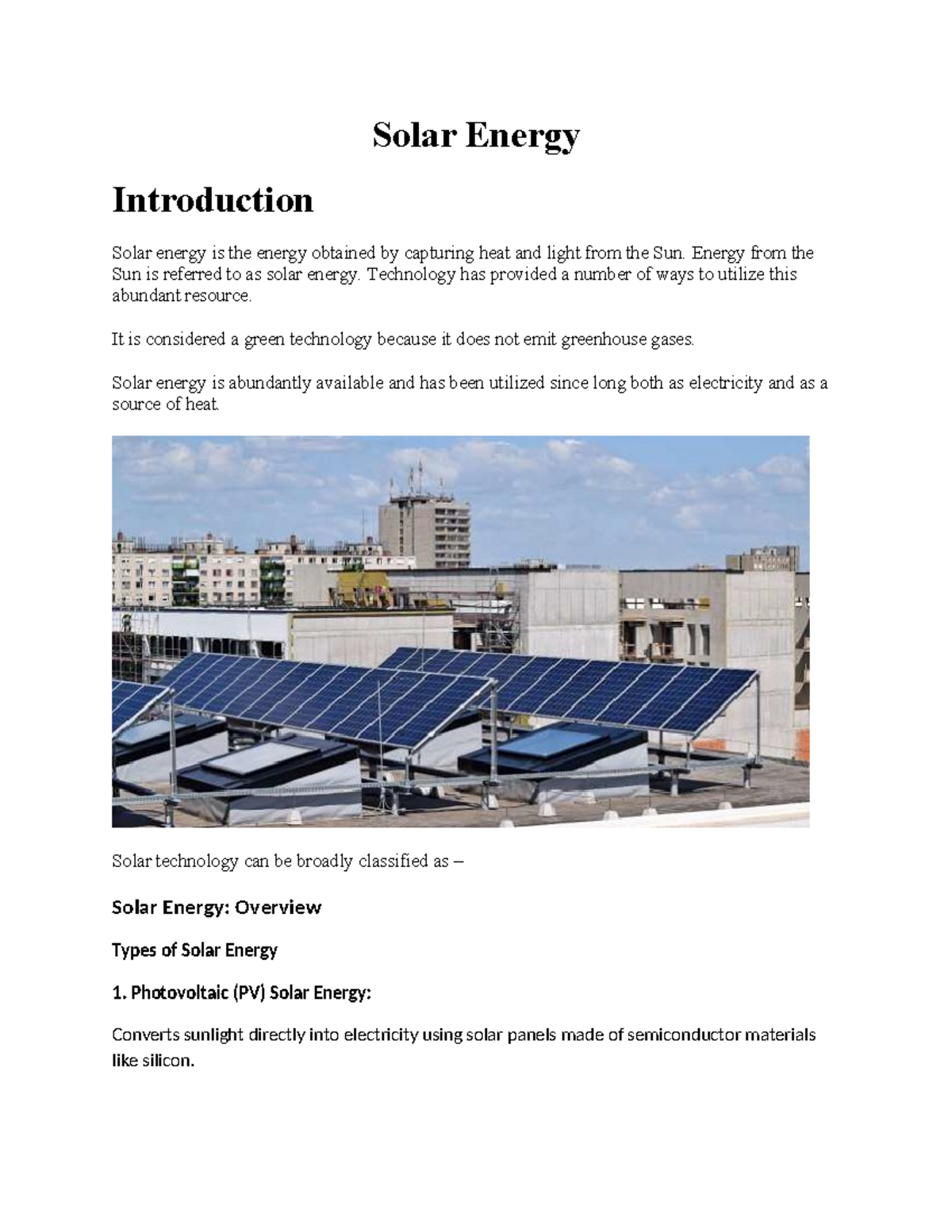 Solar Energy notes for tdcee part I edit - Solar Energy Introduction ...