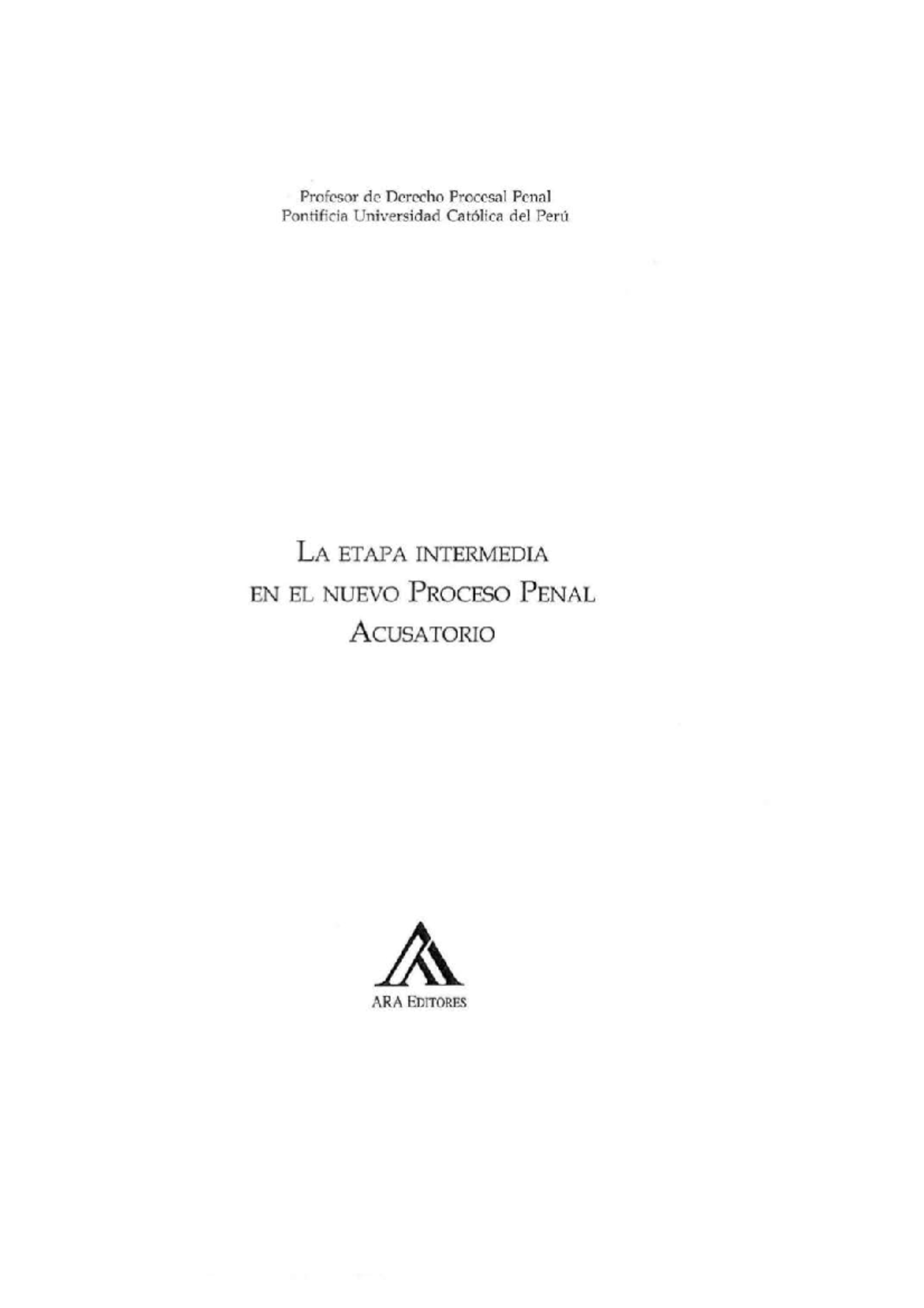 LA Acusacion DEL RIO Labarthe - Derecho Penal I - Studocu