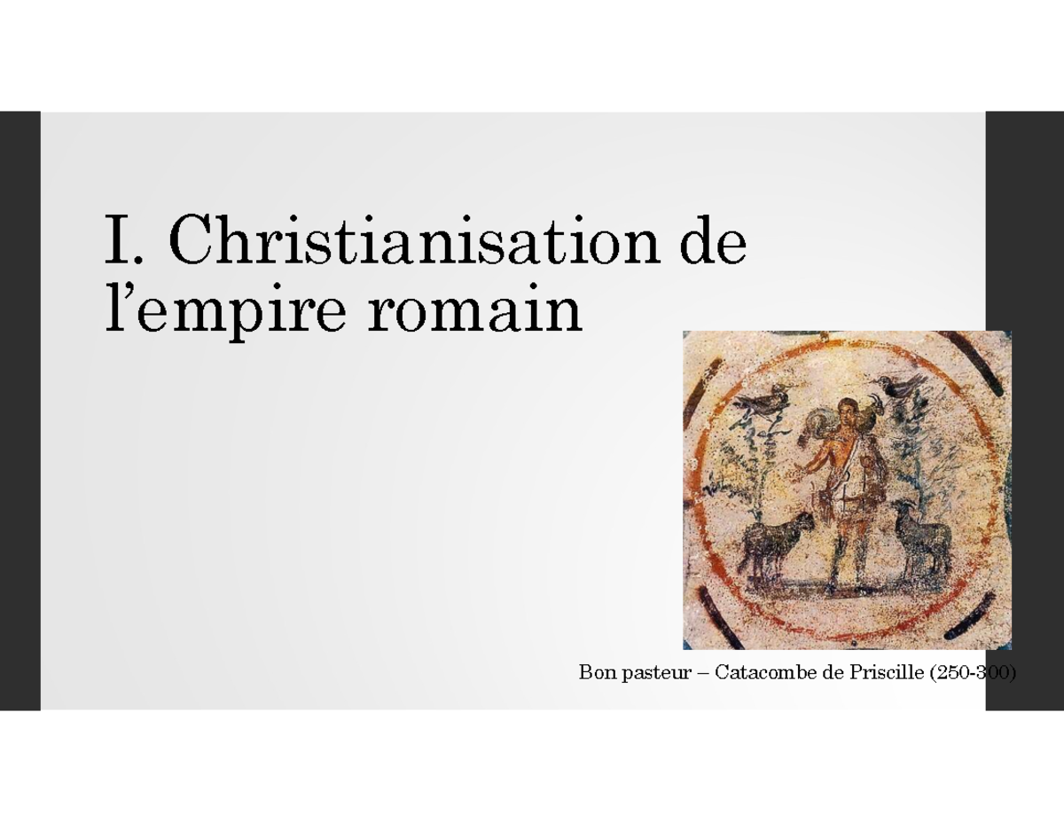 Christianisation de l'Empire Romain : Processus et Événements Clés ...