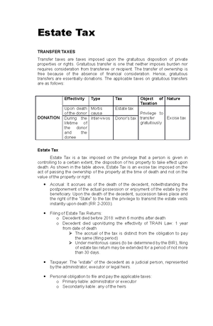 Inc. tax notes - COMPUTATION on CGT: subject to CGT Tax on sale of ...