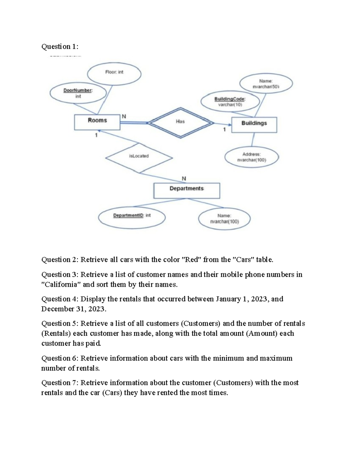 SQL Queries and Stored Procedures - FA23 Demo Exam Notes - Studocu