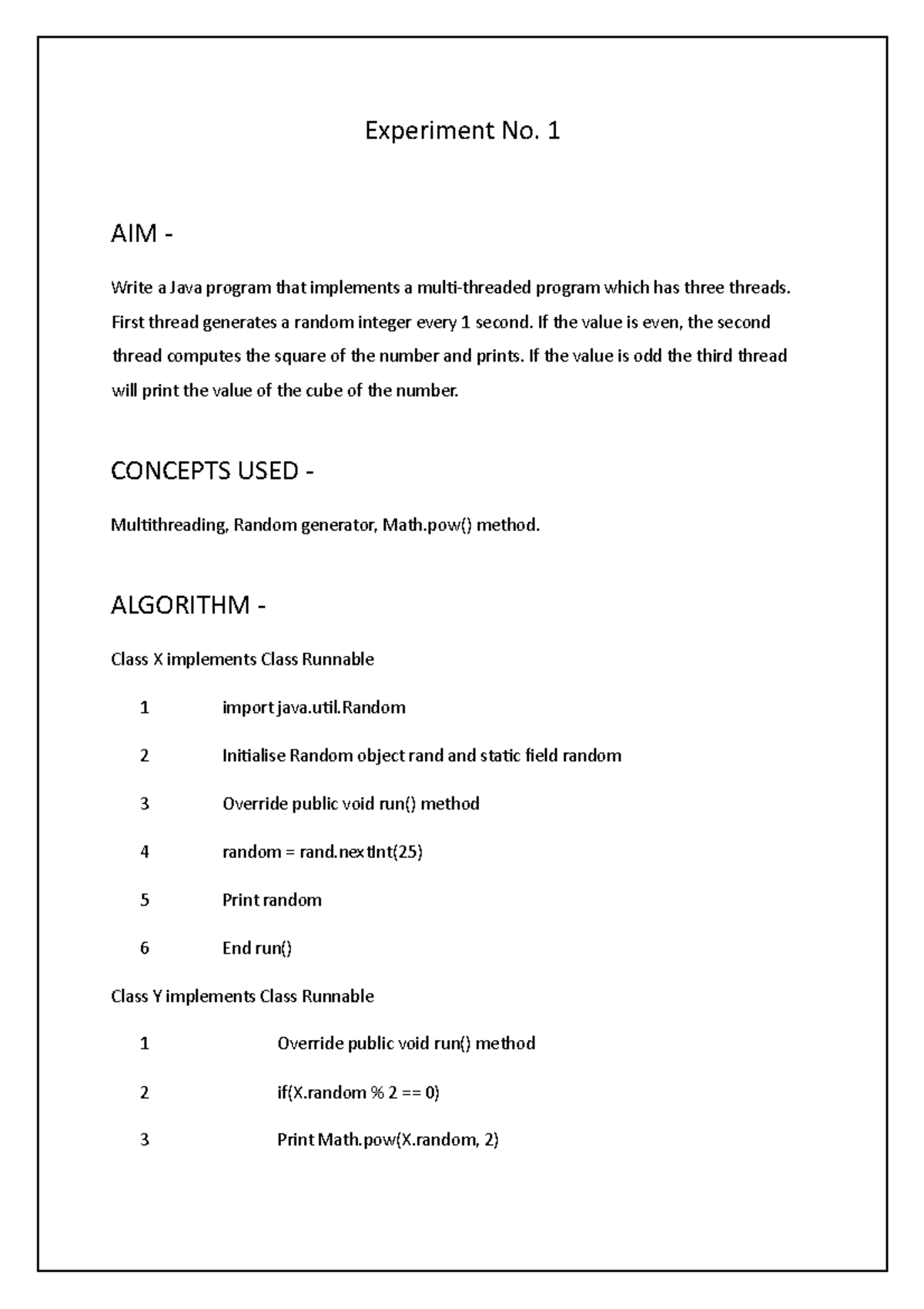 JAVA Thread Practicals: Multi-threading & Synchronization Experiments ...