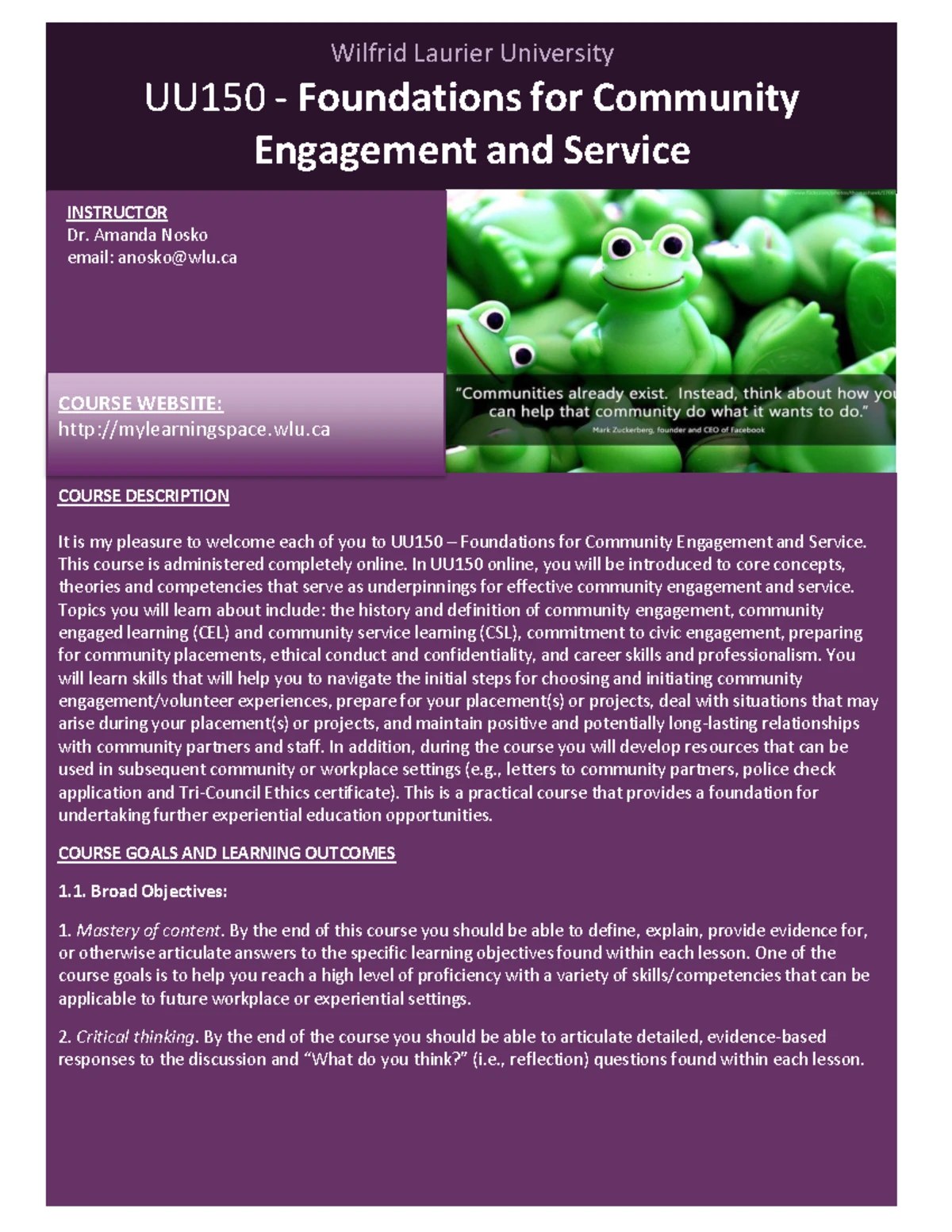UU150 Syllabus: Community Engagement & Service - Spring 2025 - Studocu