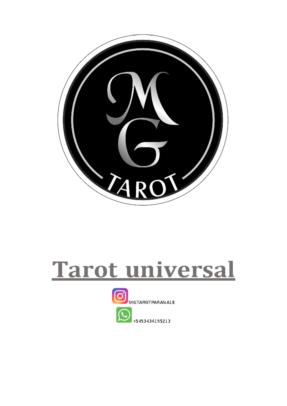 MGTAROTPARANA18 - Guía Completa de Arcanos Mayores en Tarot - Document Preview